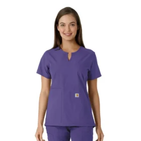 Force Essentials-tuniek met V-hals en gebreide panelen voor dames