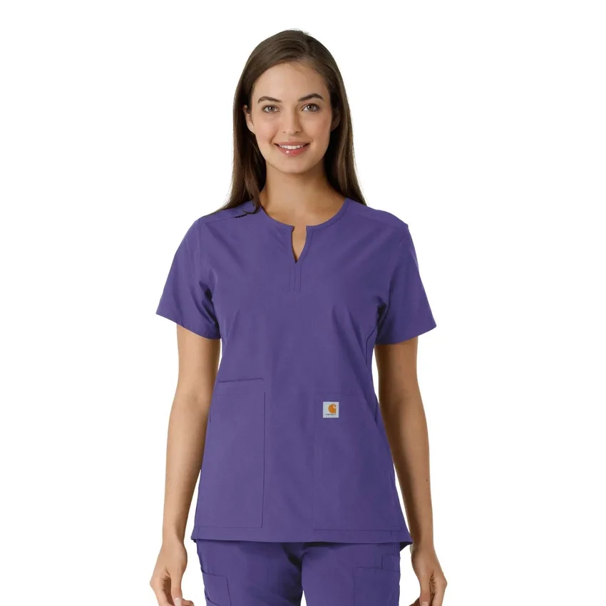 Force Essentials-tuniek met V-hals en gebreide panelen voor dames