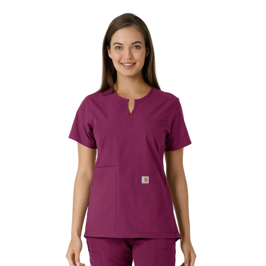 Force Essentials-tuniek met V-hals en gebreide panelen voor dames