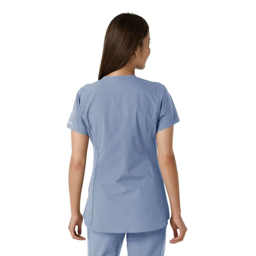Force Essentials-tuniek met V-hals en gebreide panelen voor dames