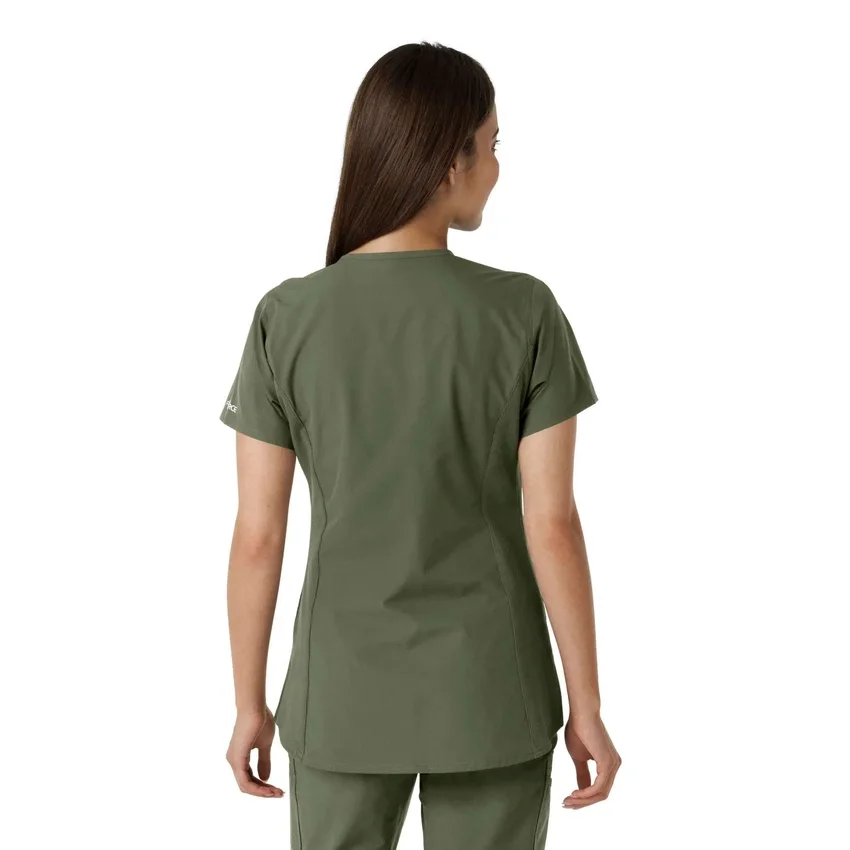 Force Essentials-tuniek met V-hals en gebreide panelen voor dames