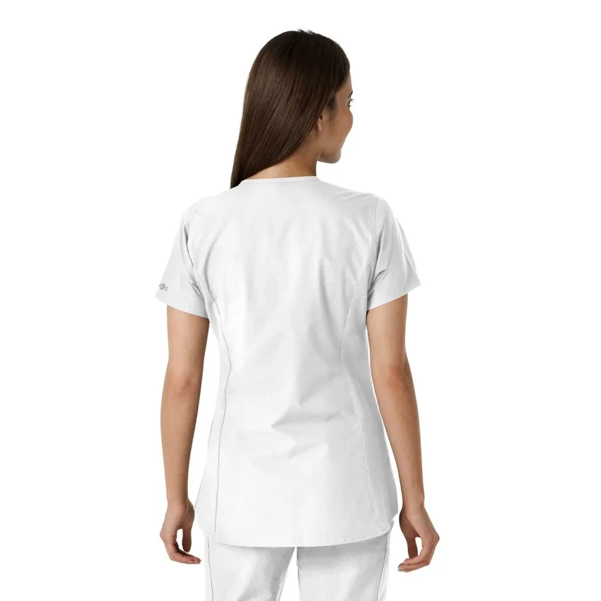 Force Essentials-tuniek met V-hals en gebreide panelen voor dames