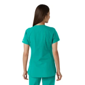 Force Essentials-tuniek met V-hals en gebreide panelen voor dames
