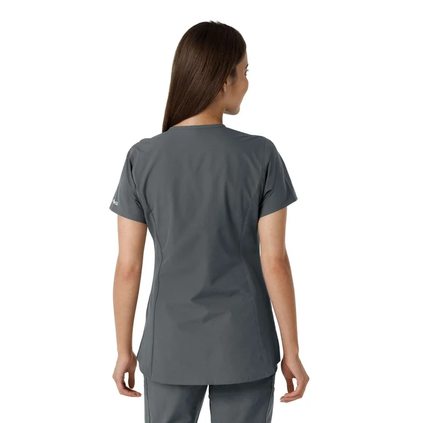 Force Essentials-tuniek met V-hals en gebreide panelen voor dames