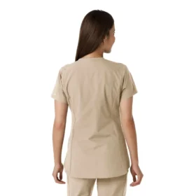 Force Essentials-tuniek met V-hals en gebreide panelen voor dames