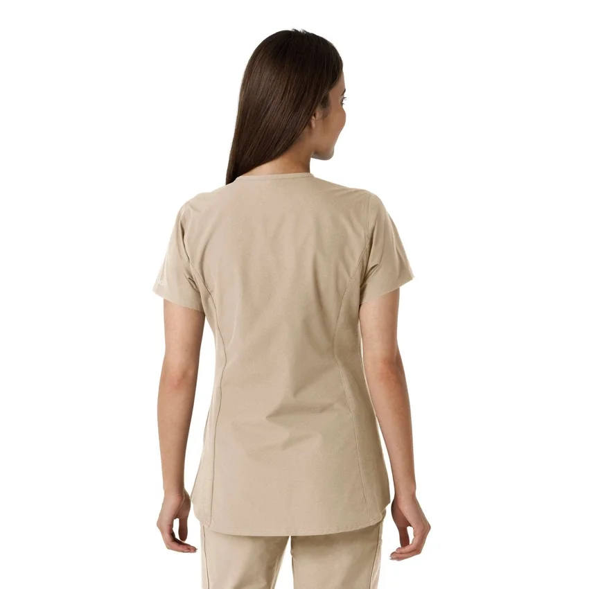 Force Essentials-tuniek met V-hals en gebreide panelen voor dames