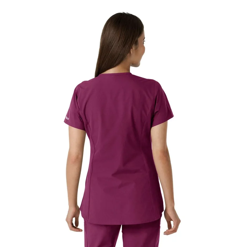 Force Essentials-tuniek met V-hals en gebreide panelen voor dames