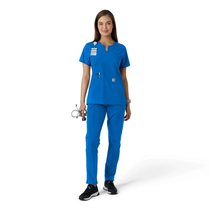 Force Essentials-tuniek met V-hals en gebreide panelen voor dames
