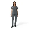 Force Essentials-tuniek met V-hals en gebreide panelen voor dames