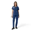 Force Essentials-tuniek met V-hals en gebreide panelen voor dames