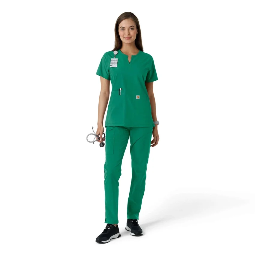 Force Essentials-tuniek met V-hals en gebreide panelen voor dames