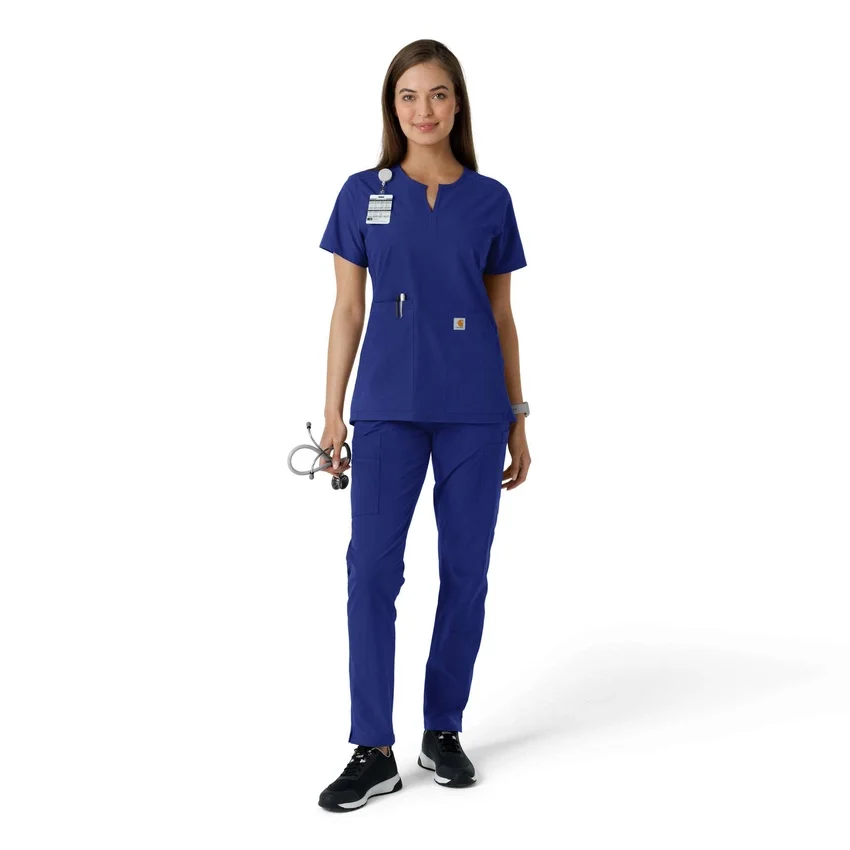 Force Essentials-tuniek met V-hals en gebreide panelen voor dames