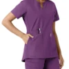 Force Essentials-tuniek met V-hals en gebreide panelen voor dames