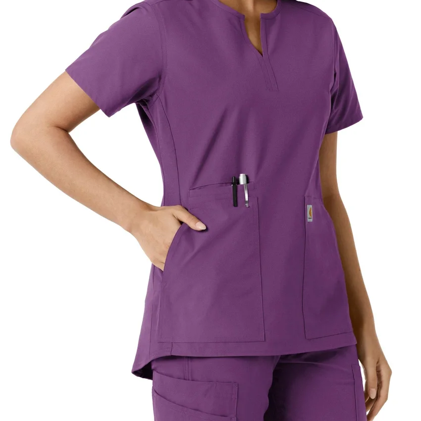 Force Essentials-tuniek met V-hals en gebreide panelen voor dames