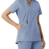 Force Essentials-tuniek met V-hals en gebreide panelen voor dames