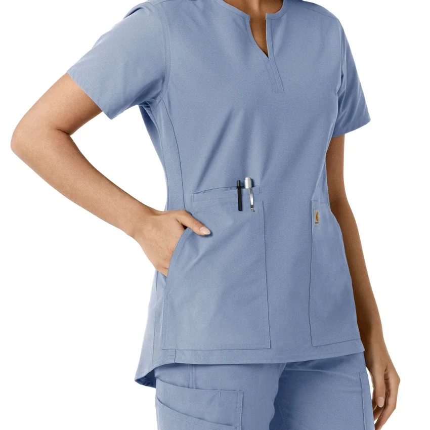Force Essentials-tuniek met V-hals en gebreide panelen voor dames