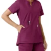 Force Essentials-tuniek met V-hals en gebreide panelen voor dames