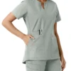 Force Essentials-tuniek met V-hals en gebreide panelen voor dames