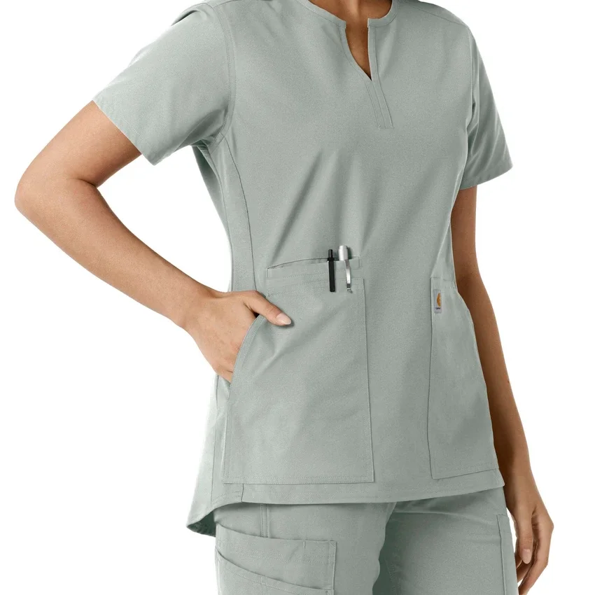 Force Essentials-tuniek met V-hals en gebreide panelen voor dames
