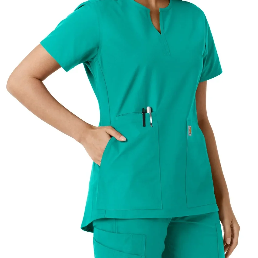 Force Essentials-tuniek met V-hals en gebreide panelen voor dames