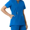 Force Essentials-tuniek met V-hals en gebreide panelen voor dames