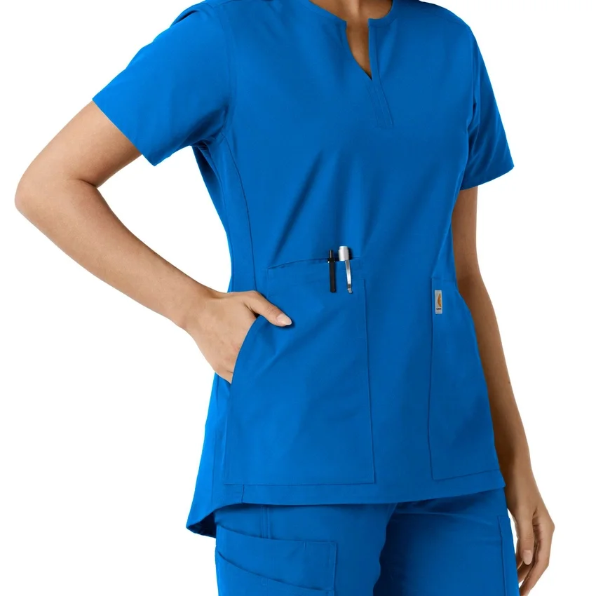 Force Essentials-tuniek met V-hals en gebreide panelen voor dames