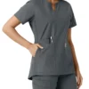 Force Essentials-tuniek met V-hals en gebreide panelen voor dames