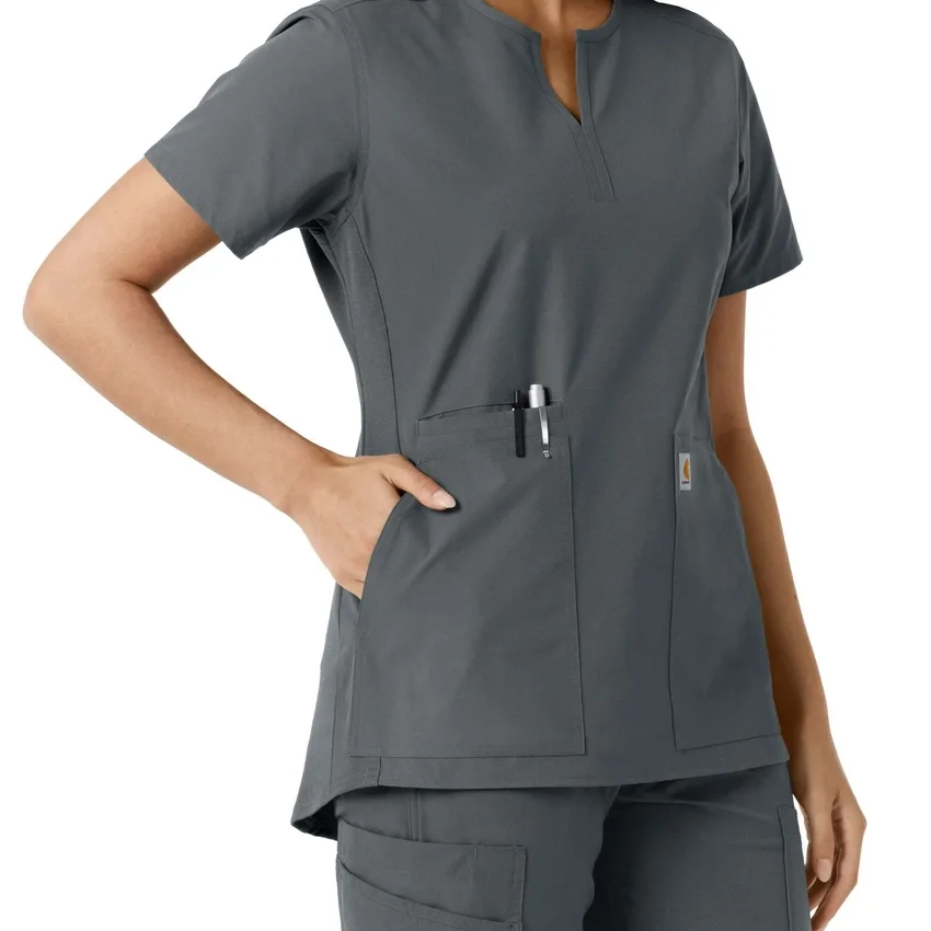 Force Essentials-tuniek met V-hals en gebreide panelen voor dames