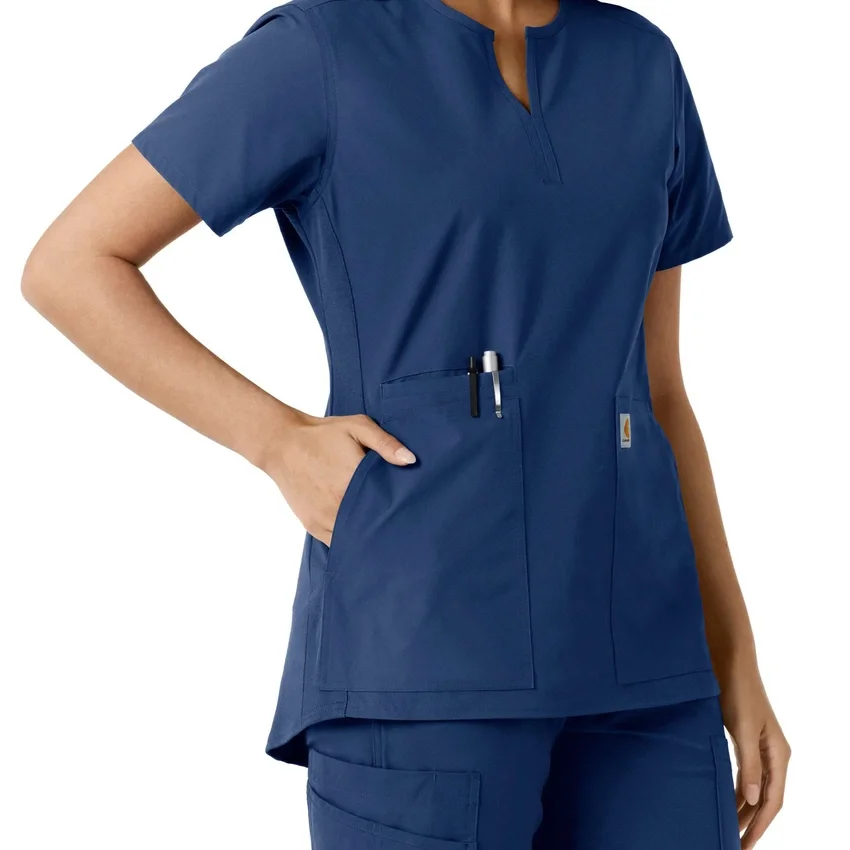 Force Essentials-tuniek met V-hals en gebreide panelen voor dames