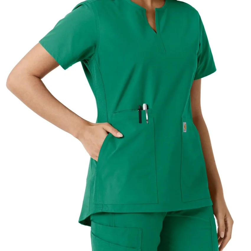 Force Essentials-tuniek met V-hals en gebreide panelen voor dames