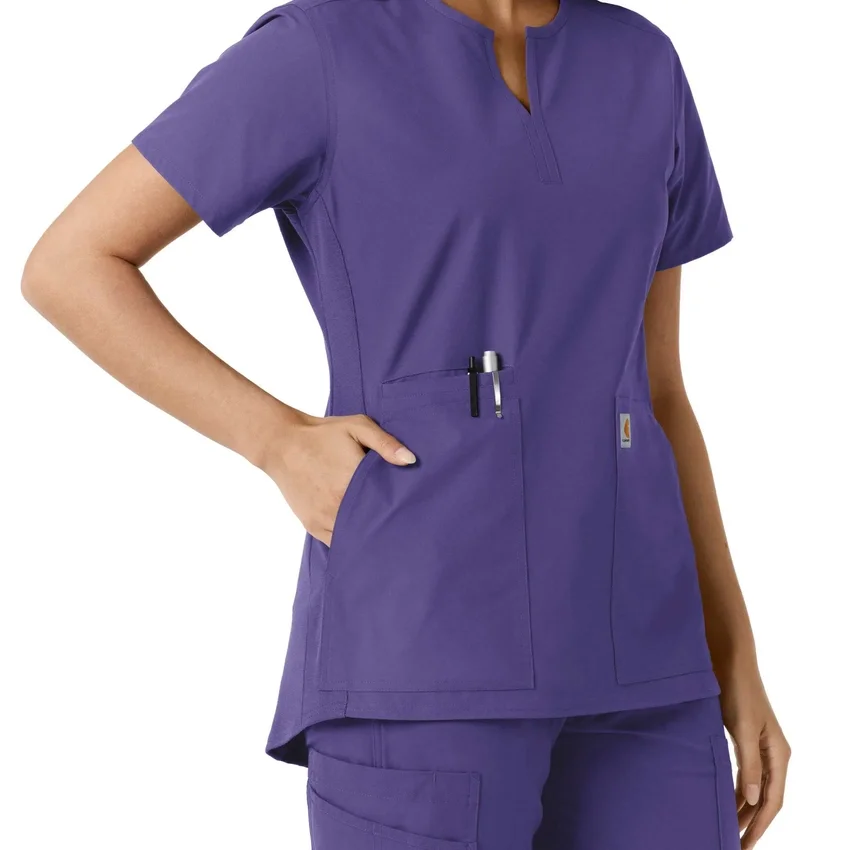 Force Essentials-tuniek met V-hals en gebreide panelen voor dames