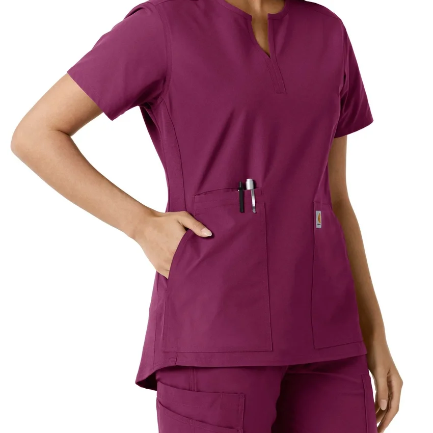 Force Essentials-tuniek met V-hals en gebreide panelen voor dames