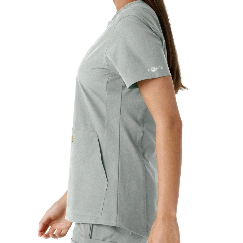 Force Essentials-tuniek met V-hals en gebreide panelen voor dames