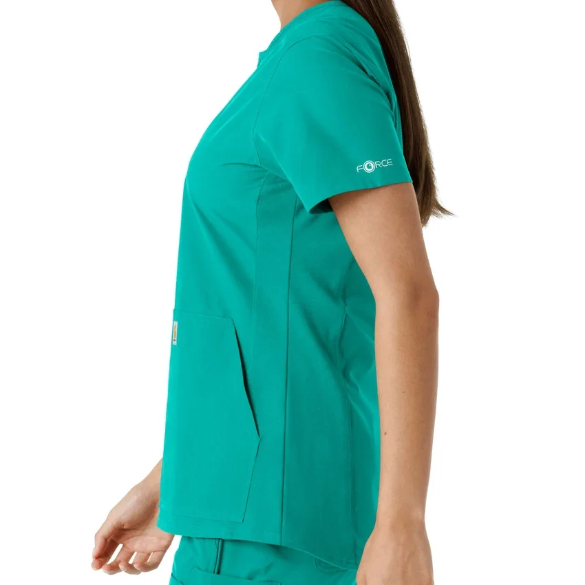 Force Essentials-tuniek met V-hals en gebreide panelen voor dames