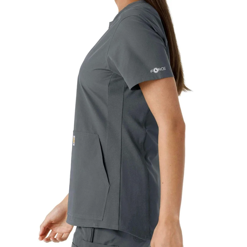 Force Essentials-tuniek met V-hals en gebreide panelen voor dames