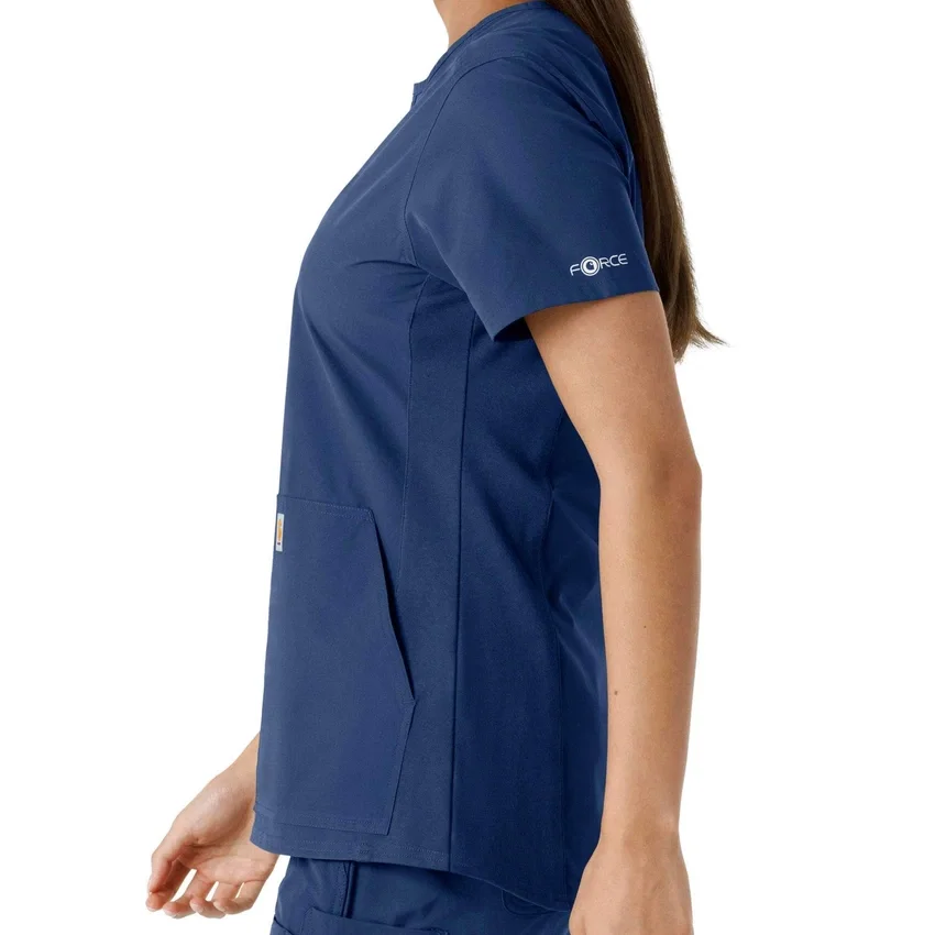 Force Essentials-tuniek met V-hals en gebreide panelen voor dames