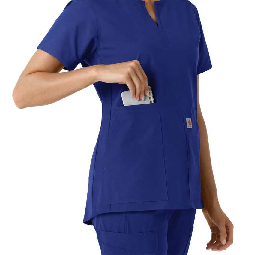 Force Essentials-tuniek met V-hals en gebreide panelen voor dames