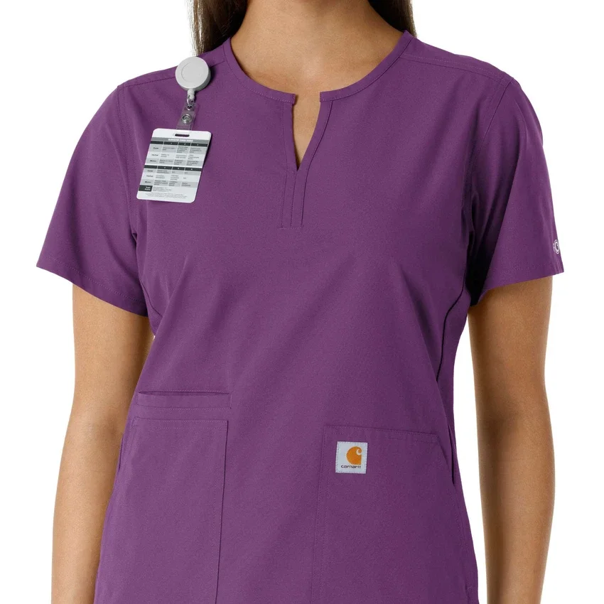 Force Essentials-tuniek met V-hals en gebreide panelen voor dames