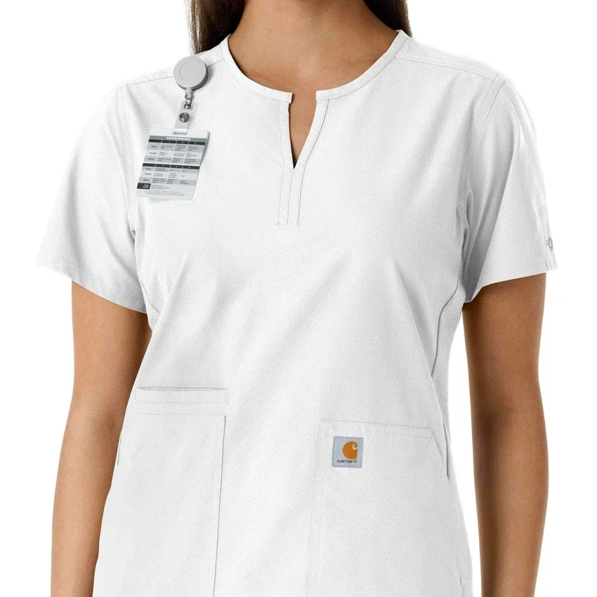 Force Essentials-tuniek met V-hals en gebreide panelen voor dames