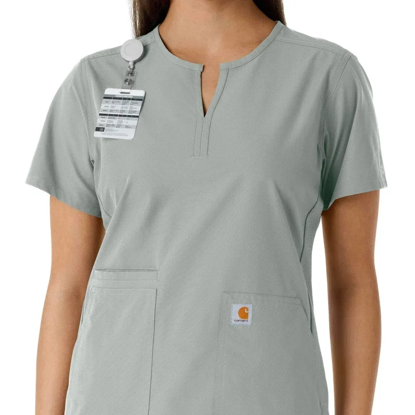 Force Essentials-tuniek met V-hals en gebreide panelen voor dames