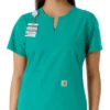 Force Essentials-tuniek met V-hals en gebreide panelen voor dames