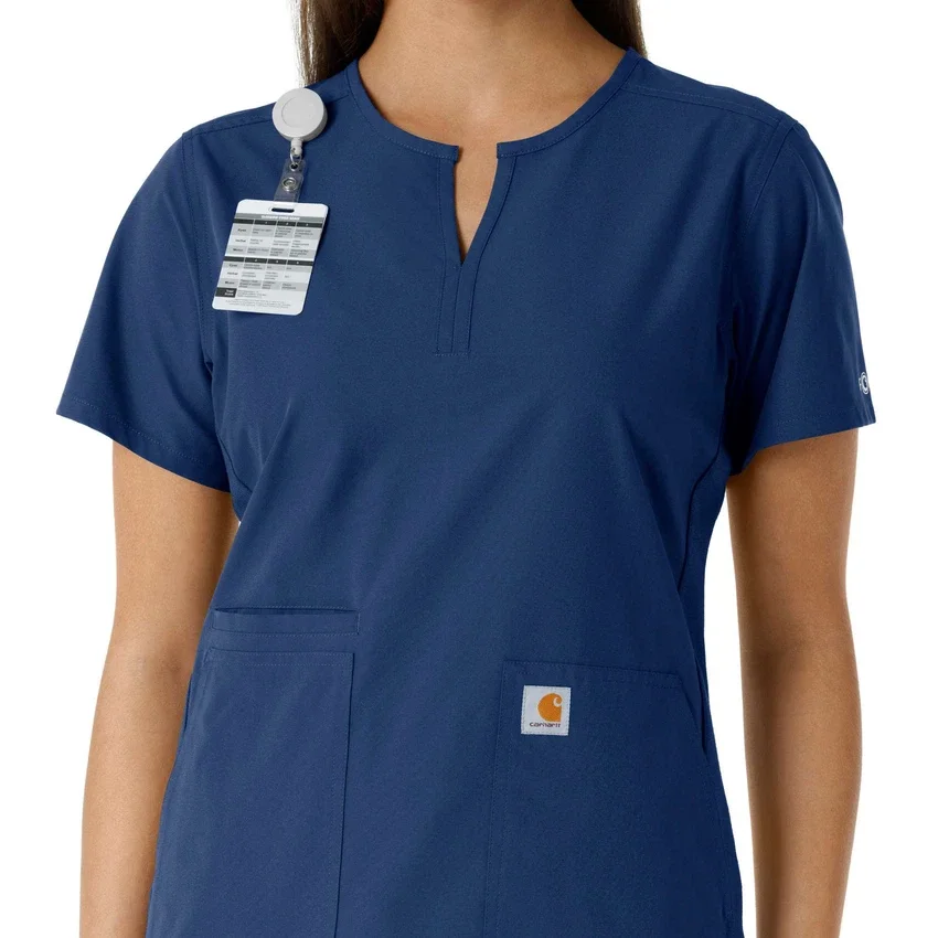 Force Essentials-tuniek met V-hals en gebreide panelen voor dames