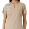 Force Essentials-tuniek met V-hals en gebreide panelen voor dames
