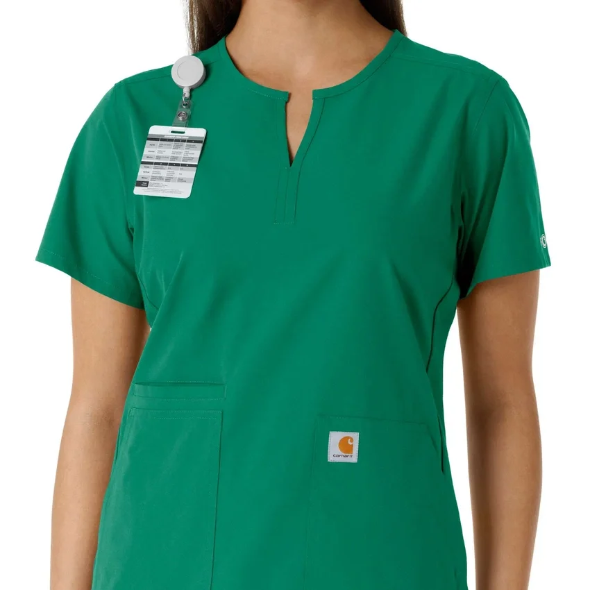 Force Essentials-tuniek met V-hals en gebreide panelen voor dames