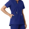 Force Essentials-tuniek met V-hals en gebreide panelen voor dames