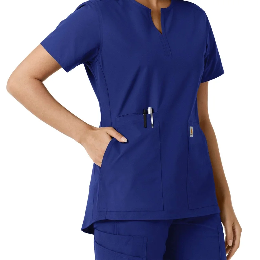 Force Essentials-tuniek met V-hals en gebreide panelen voor dames