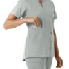 Force Essentials-tuniek met V-hals en gebreide panelen voor dames