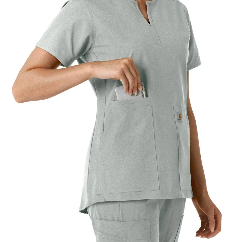 Force Essentials-tuniek met V-hals en gebreide panelen voor dames