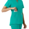 Force Essentials-tuniek met V-hals en gebreide panelen voor dames