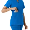 Force Essentials-tuniek met V-hals en gebreide panelen voor dames